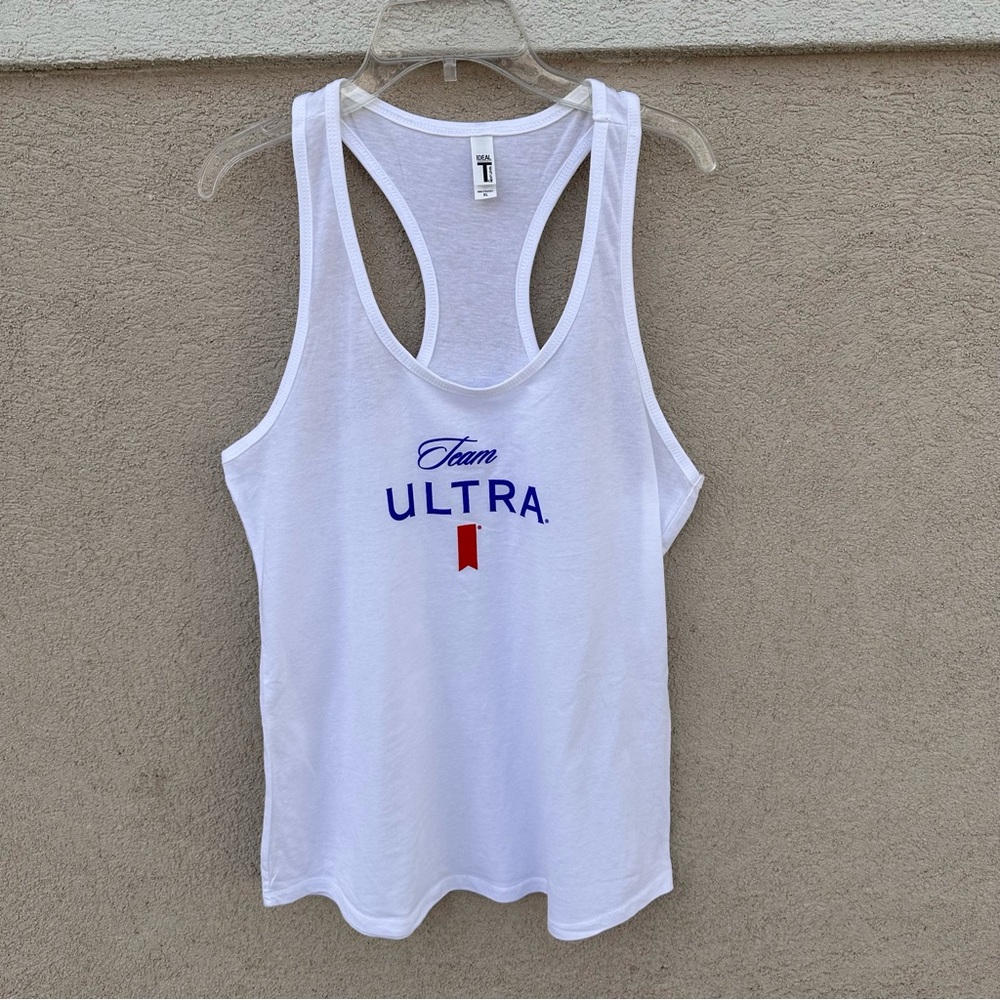 Michelob Team Ultra Women’s White Tank Top NWOT